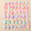 15pcs New Mix Kawaii Summer Vacation Pink Flower Heart Butterfly Ice Cream Star Resin Earrings Charms Diy Jewelry Making Pendant