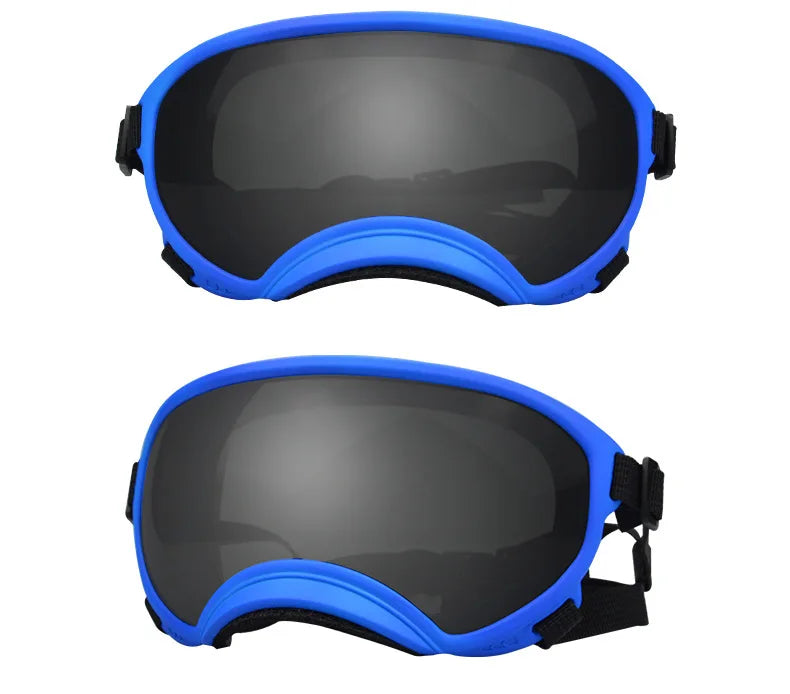 ATUBAN Dog Goggles Anti UV Strong Impact Resistance Adjustable Elastic Puppy Large Breed Dog Goggles Breathable Pet Sunglasses