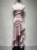 Elegant Dress Women 2025 Summer Sexy Spaghetti Strap Sleeveless Maxi Long Dress Casual