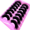 “7 Pairs 3D Mink Lashes Pack – 15-25mm Wispy Natural False Eyelashes Bulk with Custom Box, Wholesale Short Mink Lashes”