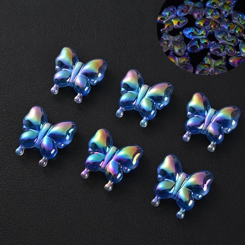 30Pcs Luminous Acrylic Beads 15mm Pentagram Loose Beads For Glow In The Dark Jewelry Making DIY Bracelet Necklace Earring