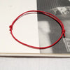Rope Anklet for Men & Women – Adjustable Black & Red Summer Barefoot Bracelet Jewelry