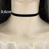Gothic Black Velvet Choker Necklace – Women’s Tattoo Style Short Neck Collar Jewelry