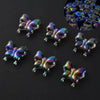 30Pcs Luminous Acrylic Beads 15mm Pentagram Loose Beads For Glow In The Dark Jewelry Making DIY Bracelet Necklace Earring