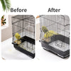 Mesh Bird Cage Cover Shell Skirt Net Easy Cleaning Catcher Guard Bird Cage Stretchy Mesh Parrot Bird Cage Net Mesh Cover
