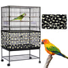 Adjustable Bird Cage Net Cover Birdcage Seed Feather Catcher Soft Skirt Guard Birdcage Nylon Mesh Netting for Round Square Cages
