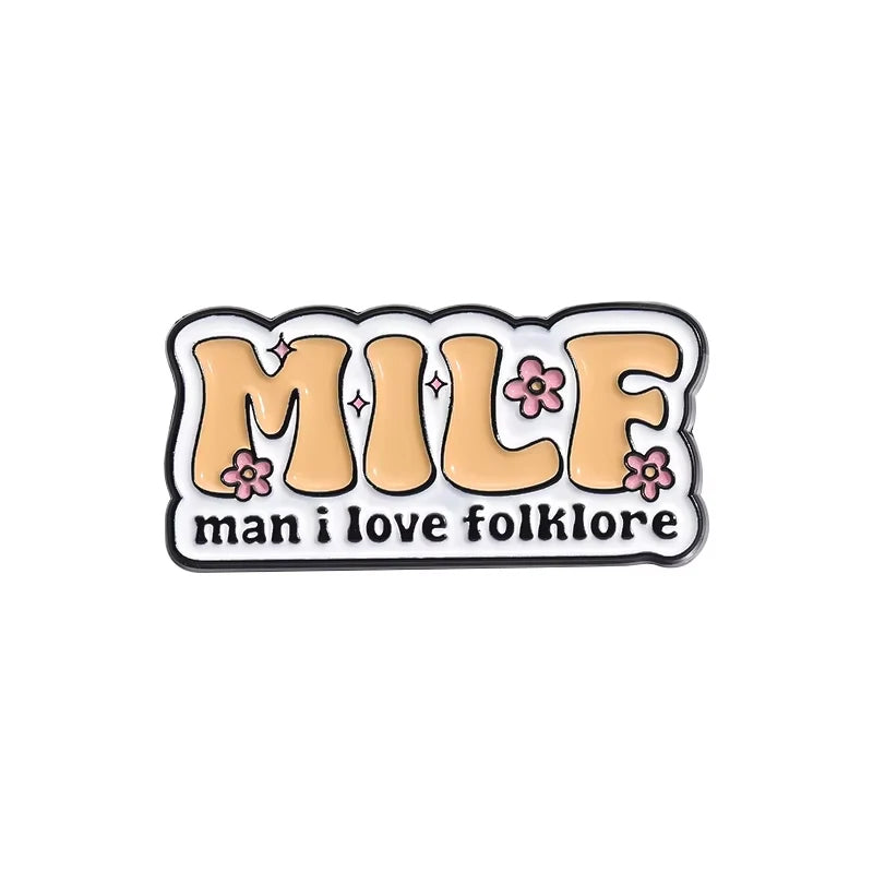 21 Types Wholesale Song Lyrics Enamel Pins Female Pop Singer Brooches Romantic Poetry Lapel Backpack Badge Jewelry Gift for Fans