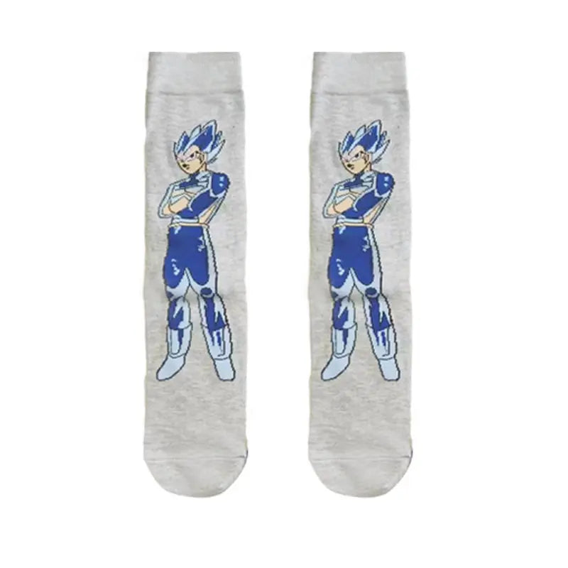 New 1 pair of Bandai cartoon men's and women's socks cartoon personality skateboard socks anime mid tube cotton neutral socks
