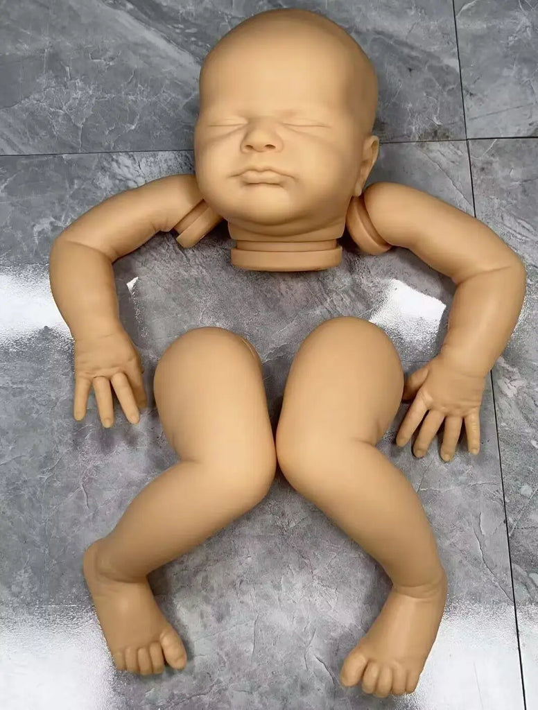 NPK 19Inch Reborn Doll Kit Max Limited Edition lifelike soft touch Frech Color Kit with cloth body