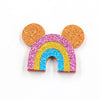35mm Cute Pear Brooch (Safty Pin) Laser cut Acrylic Jewelry For Baby Girl Gift
