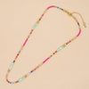 Go2boho Boho Beaded Necklaces For Women Dainty Colorful Summer Bohemian Mixed Bead Crystal Nekclace Choker Beach Jewelry