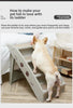 Folding Pet Stairs for Small and Medium Dogs Non-Slip Climbing Steps Easy Access Ramp for Pets Safe and Convenient Indoor