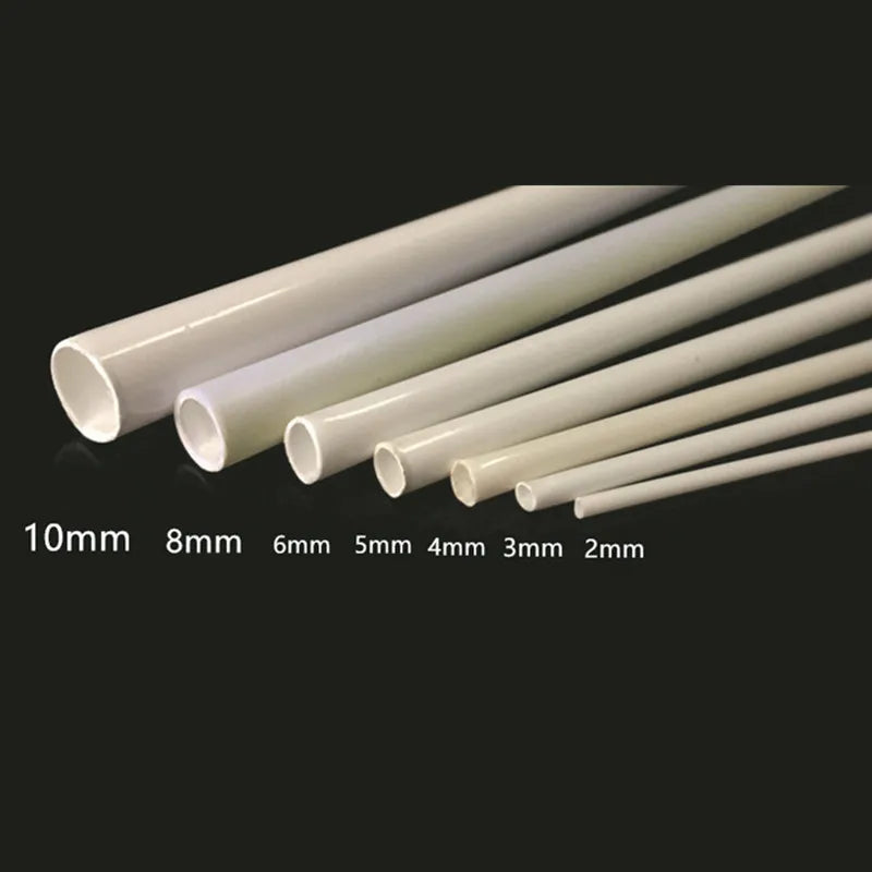 10pcs DIY handmade plastic rod 2mm-10mm Length 25CM ABS hollow solid rod Materials Building Handmade Sand Table Diorama