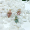 13pcs Summer Beach Starfish & Shell Charms – Colorful Copper Pendants for DIY Jewelry Making (Bracelets, Necklaces, Earrings)