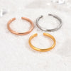 3PCS Toe Rings for Women Adjustable Stainless Steel Simple Stars Moon Smooth Ring Summer Beach Finger Foot Ring Gift Jewelry