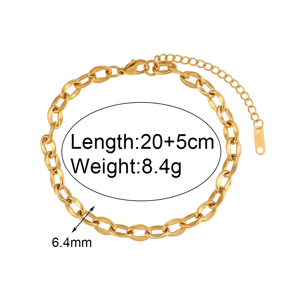 Blingbing Trendy 3mm 3A Zircon Cubic Zirconia Tennis Chain Anklets Leg Bracelets For Woman Stainless Steel Bracelet On the Leg
