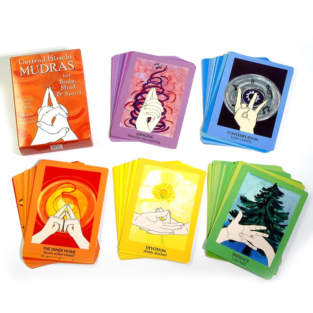 Mudras For Body Mind And Spirit Yoga Course 68 Practice Cards Tarot Oracle Deck