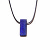 Men Vintage Rectangle Obsidian Pendent Necklace Natural Tiger Eye Labradorite Gem Leather Rope Braid Necklace Healing Jewelry