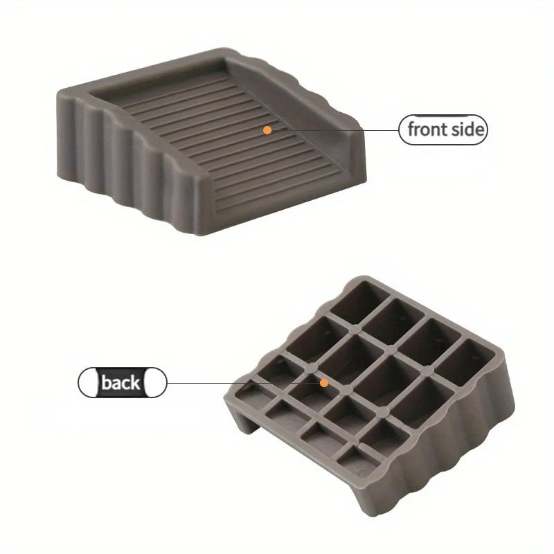 2pcs Creative Windproof Door Stopper, Plastic Matte Surface Wedge, Safety Door Blocker, Anti-collision Door Stopper Available