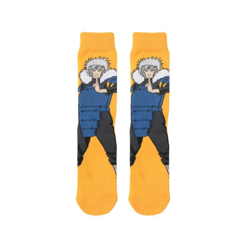 New 1 pair of Bandai cartoon men's and women's socks cartoon personality skateboard socks anime mid tube cotton neutral socks