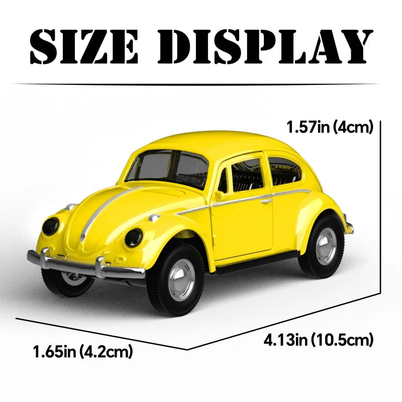 1/36 Scale Diecast Metal Pull Back Action Drives Car Forward Car Model Toy for Gift/Kids