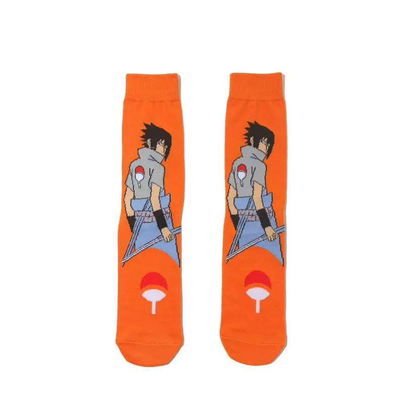 New 1 pair of Bandai cartoon men's and women's socks cartoon personality skateboard socks anime mid tube cotton neutral socks