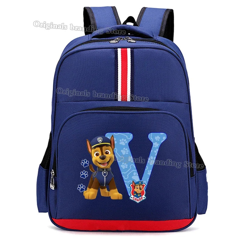 Paws Patrols School Bag Anime Kid Boy Girl Knapsack Teenager Printed Backpack Student Large Capacity Book Bag Rucksack Children