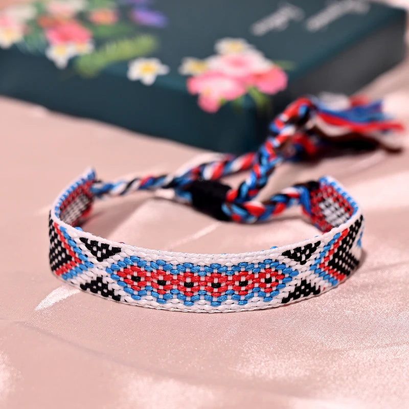 12 Colors Bohemia Friendship Tassel Bracelet for Women Fashion Cotton Rope Weaveing Summer Beach Boho Girl Bracelets