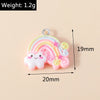 15pcs New Mix Kawaii Summer Vacation Pink Flower Heart Butterfly Ice Cream Star Resin Earrings Charms Diy Jewelry Making Pendant