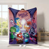 2024 New Inside Out 2 Plush Blanket Emotional Figures Summer Winter Flannel Blanket Soft Cozy Throw Sofa Bed Kids Birthday Gift