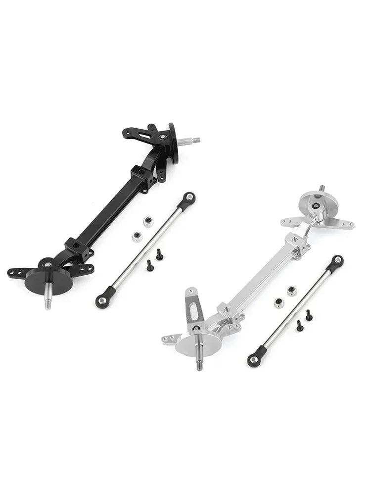 Metal Front Axle Steering Assembly Link Pole Linkage Rod No Power for Tamiya 1/14 RC Truck Tractor Car Upgrades Parts