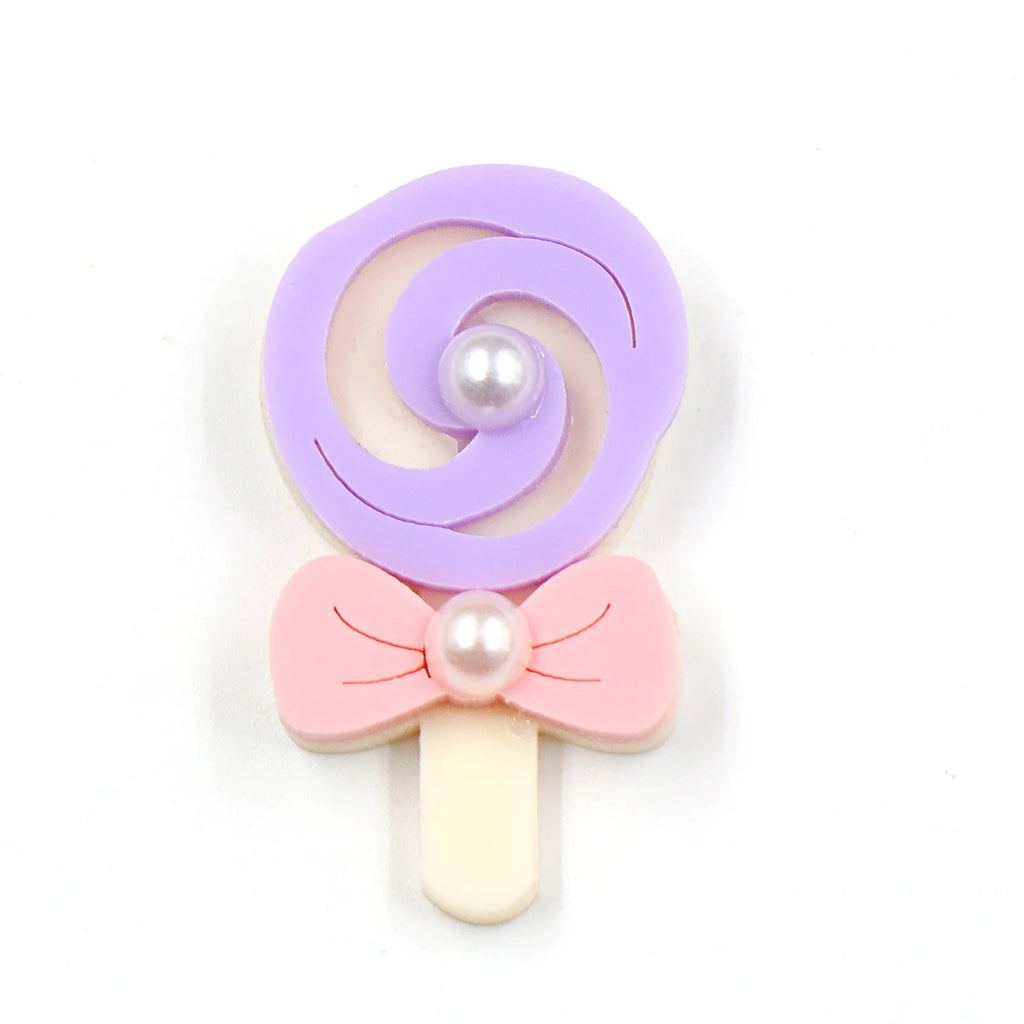 35mm Cute Pear Brooch (Safty Pin) Laser cut Acrylic Jewelry For Baby Girl Gift