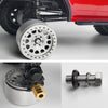 AXSPEED 4PCS Brass 12MM Wheel Hex Drive Adapter Extended 5/8/9/10/11/12/15/20mm for 1/10 RC Crawler Car TRX4 TRX6 Parts