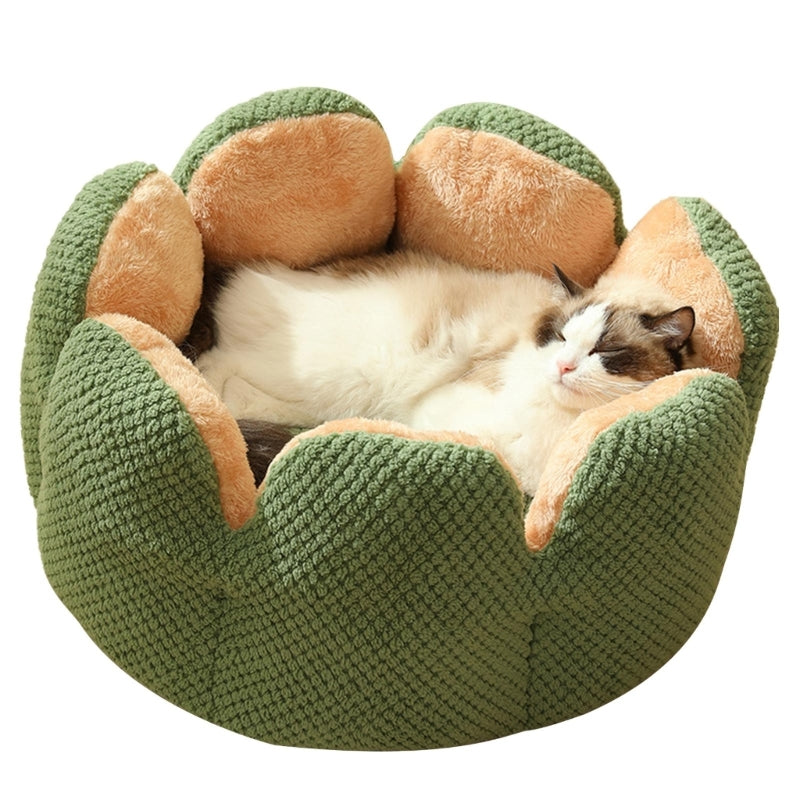 Bed House Lovely Cactus Flower Puppy Kennels Mat Winter Warm Beds Dropshipping