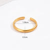 3PCS Toe Rings for Women Adjustable Stainless Steel Simple Stars Moon Smooth Ring Summer Beach Finger Foot Ring Gift Jewelry