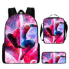 3pcs/set Spider Man Students Backpack Pencil Case Messenger Bag Wear-resistant Lightening Breathable Waterproof Schoolbag