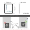 Large Small Dog and Cat Screen Door, Lockable Self-Closing Function, Sturdy Pet Door Easy Safe Freely Enter House Outdoor Window