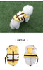 Summer Little Bee Dog Swimsuit Waterproof Puppy Life Jacket Breathable Dog Clothes Harness Swimming Safety for Dog Pet Supplies