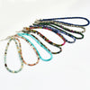 Yumfeel Bohemian Colorful Natural Stone 4mm Round Beads Necklaces Women Summer Friendship Neck Jewelry Fashion Vacation Chokers
