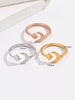 3PCS Toe Rings for Women Adjustable Stainless Steel Simple Stars Moon Smooth Ring Summer Beach Finger Foot Ring Gift Jewelry