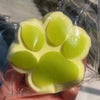New Mini Kawaii Plush Cat Paw Mochi Taba Squishy Silicone Cute Pink Cat Foot Small Cat Paw Fidget Toy