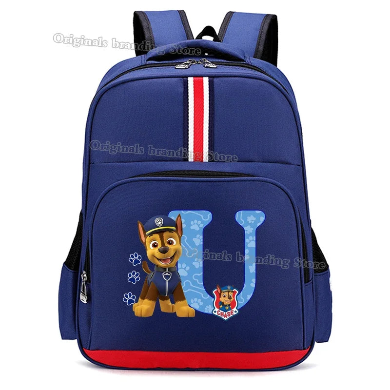 Paws Patrols School Bag Anime Kid Boy Girl Knapsack Teenager Printed Backpack Student Large Capacity Book Bag Rucksack Children