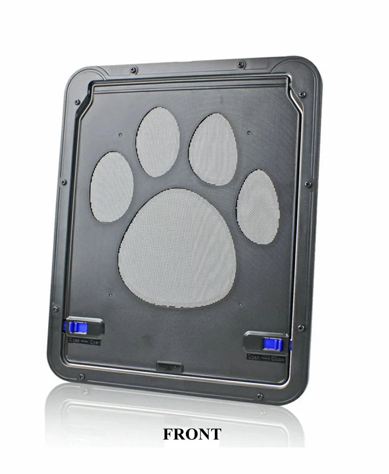 Large Small Dog and Cat Screen Door, Lockable Self-Closing Function, Sturdy Pet Door Easy Safe Freely Enter House Outdoor Window