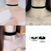 Gothic Black Velvet Choker Necklace – Women’s Tattoo Style Short Neck Collar Jewelry