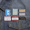 21 Types Wholesale Song Lyrics Enamel Pins Female Pop Singer Brooches Romantic Poetry Lapel Backpack Badge Jewelry Gift for Fans