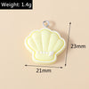 15pcs New Mix Kawaii Summer Vacation Pink Flower Heart Butterfly Ice Cream Star Resin Earrings Charms Diy Jewelry Making Pendant