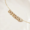 Customized Sparkling Zircon 3D Bubble Letter Name Necklace DIY 26 Initial Letter Necklace Jewelry Gift