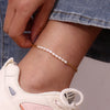 Blingbing Trendy 3mm 3A Zircon Cubic Zirconia Tennis Chain Anklets Leg Bracelets For Woman Stainless Steel Bracelet On the Leg