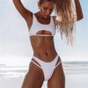 Bikini solid color suit