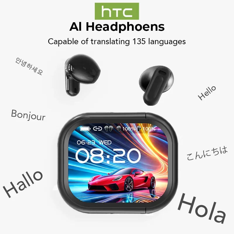 【HTC NE20】Bluetooth V6.0 Earphones AI Translator Earbuds OWS LCD Touch Screen Sport Wireless Headphones HD Stereo Sound Longlife
https://admin.shopify.com/store/amicdg-za/products/9800185839958